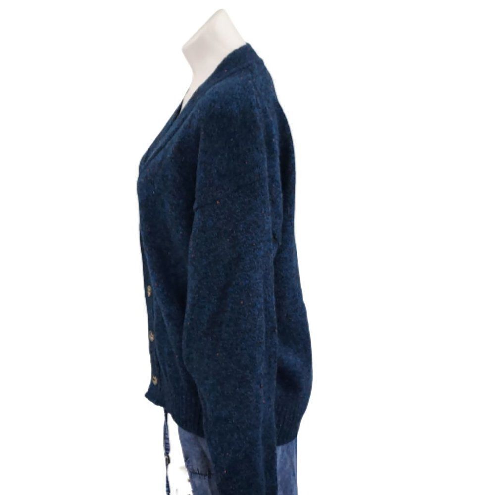 Vintage 1980s 1990s Jantzen Cardigan sweater, Unisex, Blue, L - Picture 3 of 16